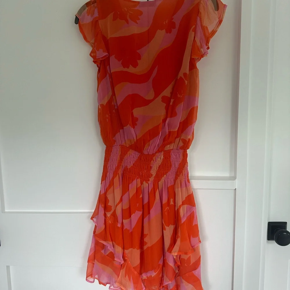 Ramy Brook pink and orange V-Neck dress size XS - Picture 2 of 4